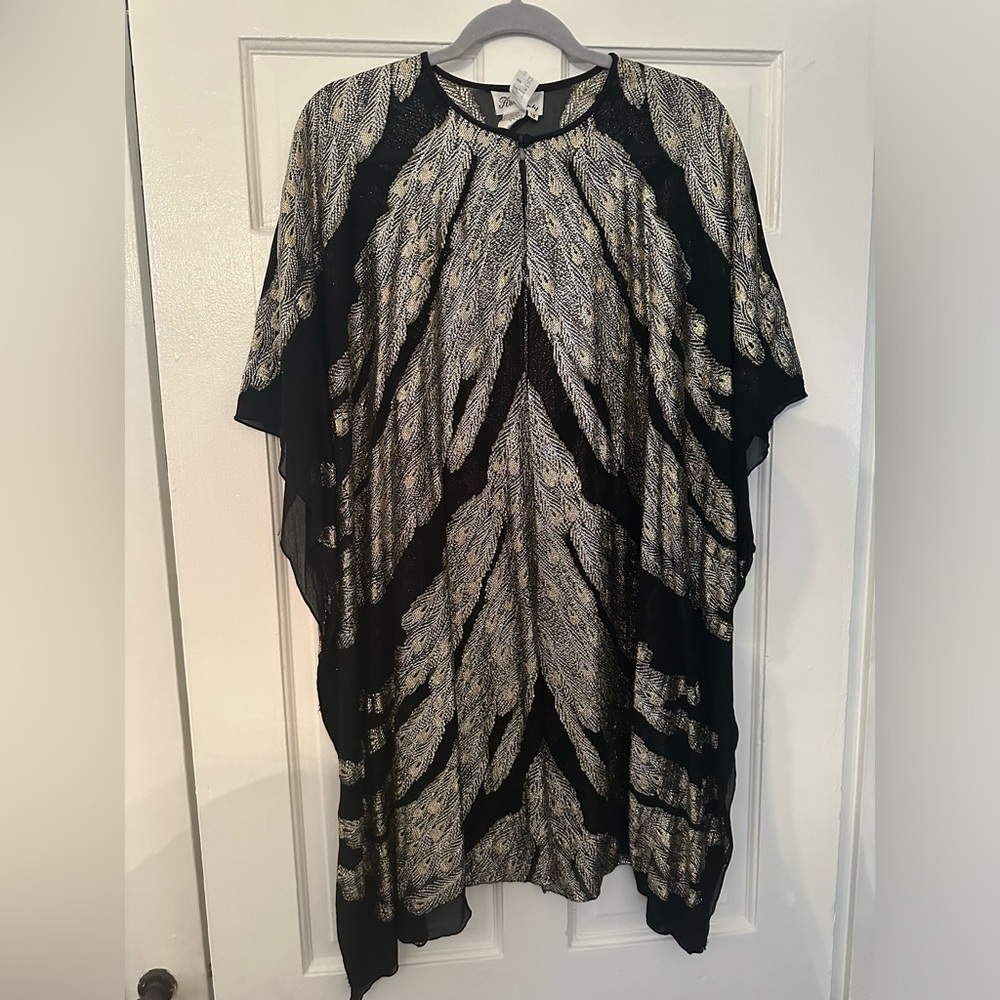 ✨Vintage Metallic Gold & Silver Sheer Kimono✨